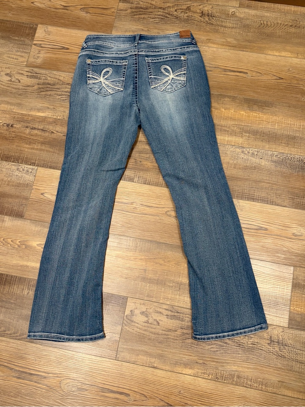 Wallflower Dark Blue Bootcut Jeans with Faded Front contract stitching - Picture 11 of 15